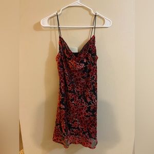 Princess Polly Floral Velvet Mini Dress